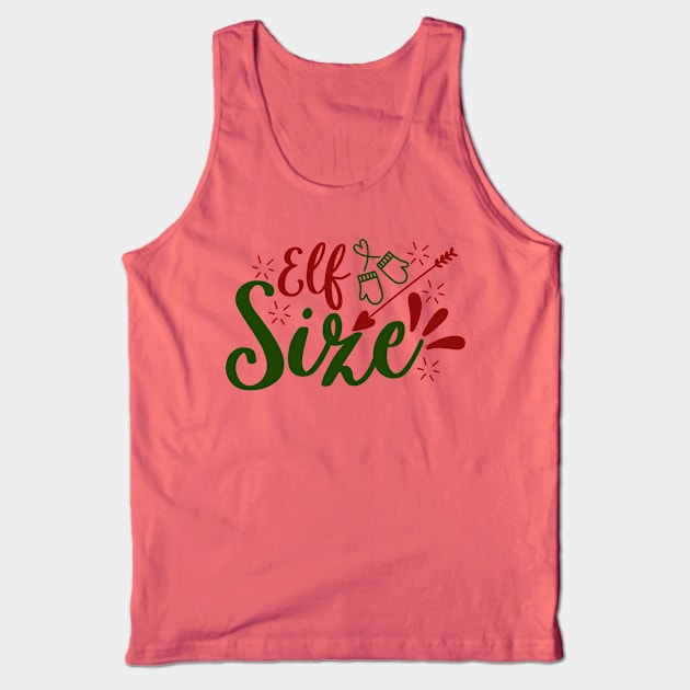 Christmas Elf Rejoicing Tank Top by designdaking